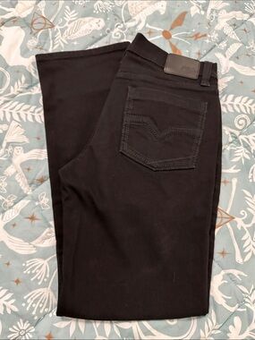 Slim Straight Black Men's Jeans